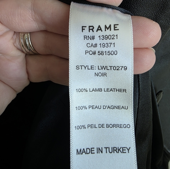 CYBER MONDAY! Frame School Boy Leather Blazer Size Small (4) - Picture 11 of 15